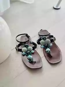 MIU MIU flache Schmucksandalen (GRÖSSE 39) - Bild 1 von 3