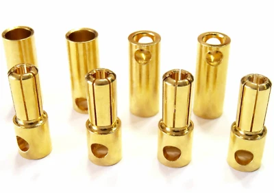 10 pares (20 piezas) 5,5 mm 5,5 mm de alta corriente enchufe de oro hembra Li... - Imagen 1 de 4