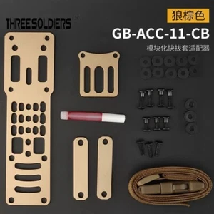 Tactical CNC Machined MOLLE Belt Modular Holster Adapter Adjustment w/ Leg Strap - Picture 1 of 16