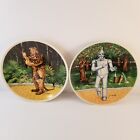 Knowles 1979 Wizard of Oz Collector Plates Set of 2, Cowardly Lion and Tin Man