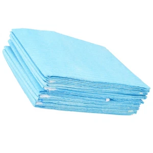 10pcs Sky Blue Disposable Eating Bibs For Adults Elderly Use - Picture 1 of 12