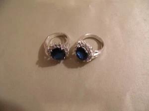 Lote de 3 anillos de piedra de nacimiento sintética / ver fotos / envío nacional gratuito - Imagen 1 de 6