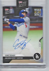 2020 Topps Now Dodgers World Series Corey Seager Encapsulated Auto/Au 85/99