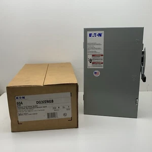 Eaton DG322NGB Sicherungsschalter Allzweck-Sicherheitsschalter 60A 240VAC 3-phasig/polig 4-adrig - Bild 1 von 16