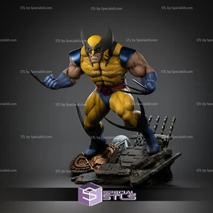 WOLVERINE X-MEN marvel Statue Kit modello resina 3D! UNPAINTED - Imagen 1 de 7