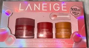 Laneige Máscara para Dormir Labial Sweet Dreams Trío Retirado Calabaza Especias Menta Set - Imagen 1 de 9