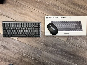 Logitech MX Mechanical Mini Keyboard for Mac bundle MX 3 Anywhere Mouse USB C - Picture 1 of 5