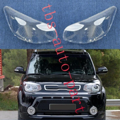 For KIA Soul 2014-2019 LH&RH Side Headlight Lens Cover Shell Housing Foto 1 de 4