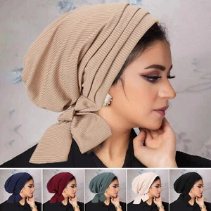 Floppy Hat Chemotherapy Patients Cap Ethnic Anti-slip Head Wrap for Women Solid - Picture 1 of 17