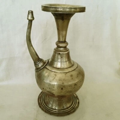 ANTIGUA OLLA NEWARI LATÓN Y COBRE MUY GRANDE SIGLO XIX NEPAL Foto 1 de 4