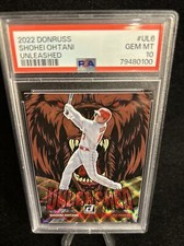 PSA 10 GEM MINT 2022 DONRUSS UNLEASHED GOLD /999 SHOHEI OHTANI POP 5