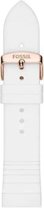 Fossil Silicone Stainless Steel Interchangeable Watch Band Strap Rose Gold 22mm - Picture 1 of 4