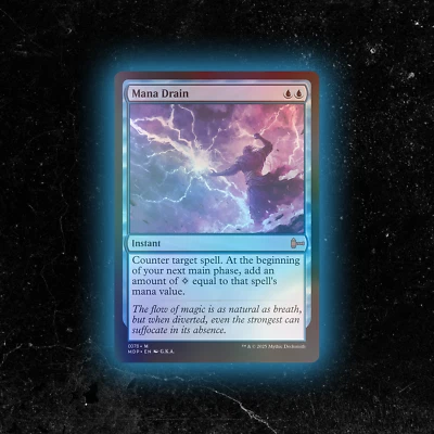 FOIL - Mana Drain - Custom Magic: The Gathering Card - High-Quality - Image 1 of 4