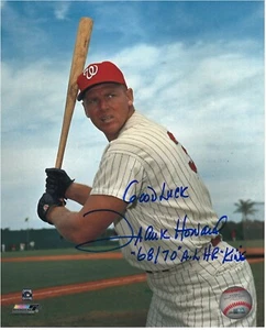 FRANK HOWARD WASHINGTON SENATORS 1960 NL ROY RARE SIGNED PHOTO WITH PROOF - Picture 1 of 2