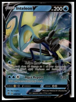 Inteleon V #049/192 SWSH02: Rebel Clash - Image 1 of 2