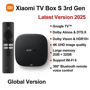 Xiaomi TV Box S 3. Gen 4K UHD Google TV HDR10 Dolby Vision BT 5.2 WiFi 6 32GB - Bild 1 von 7