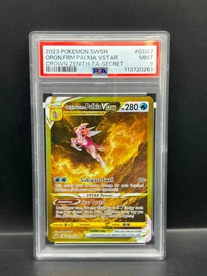 Pokemon PSA 9 MINT Origin Forme Palkia VSTAR GG67/GG70 Crown Zenith FA Holo 0261 - Image 1 of 3