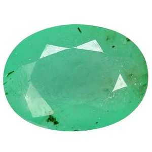 3.57 Ct Superior Perfect Oval 11.1 x 8.3 MM Green Colombia Natural Emerald - Picture 1 of 5