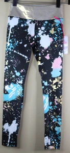 Justice Girls High Waisted Multi Black Legging Size M (10) - Picture 1 of 4