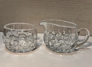 Cristal Creamer and Sugar Set, Block Poland Lead Crystal, Vintage, Fancy Gift - Picture 1 of 7
