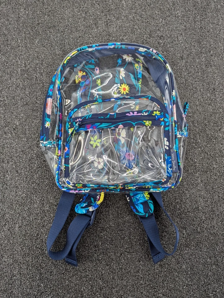 Mochila de transporte Vera Bradley claramente colorida para estadio Moonlight Garden Foto 1 de 4