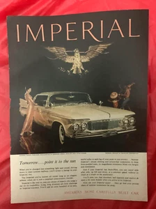 1961 Chrysler "IMPERIAL CROWN" - Original Cut-Out Advertisement / Ad / Article - Picture 1 of 1