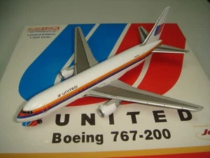 "Jet X 400 United Airlines UA B767-200 ""Color de la amistad de los años 80 - títulos pequeños" - Imagen 1 de 1