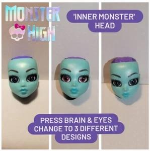 1 x Monster High 'Inner Monster' Head- Press Brain & Eyes change - Picture 1 of 7
