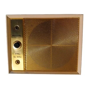 Vintage NuTone GOLD Universal Door Speaker Model 412 New Open Box Unused Parts - Picture 1 of 17