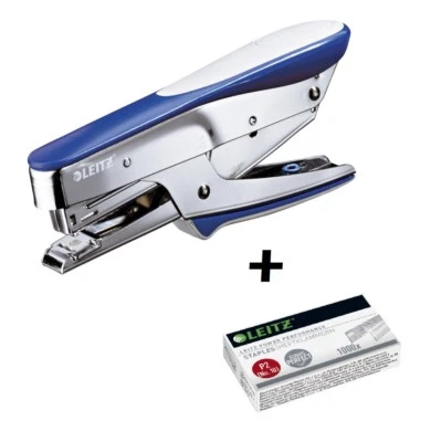 Leitz 5545 Heftzange Tacker Oberlademechanik 15 Blatt 1000 Heftklammern No.10