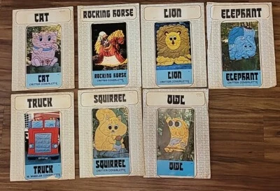 Lot Critter Coverlette Quilt Patterns Cat Horse Lion Elephant Truck Owl Squirrel - Image 1 of 4