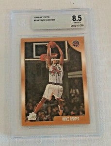 1998-99 Topps NBA Basketball Rookie Card RC #199 Vince Carter Raptors BGS GRADED