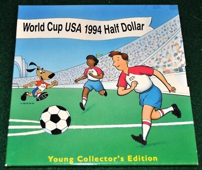 1994 D US Mint World Cup Commemorative Half Clad Dollar - Image 1 of 4