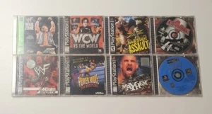 WCW NWO WWE PS1 (Sony Playstation 1) Wrestling Game Lot W/ Fast Free Shipping! - Picture 1 of 12