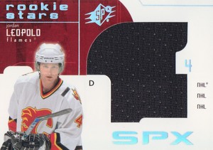 2002-03 SPx Hockey #168 Jordan Leopold RC Jersey 167/999