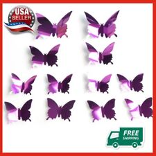 12 pcs 3D Butterfly Wall Decals for Home, Nursery, Classroom, Kids Bedroom.