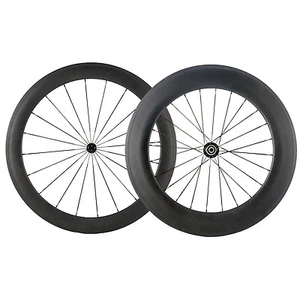 700C Wheels Clincher Front 60mm Rear 88mm Carbon Wheelset 60/88 Back Bicycle OEM - Picture 1 of 8