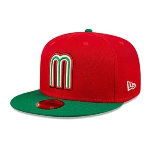 New Era 59FIFTY Sombrero Ajustado México - Gorra del Equipo Nacional de Béisbol de México - 2 Tonos - Imagen 1 de 3