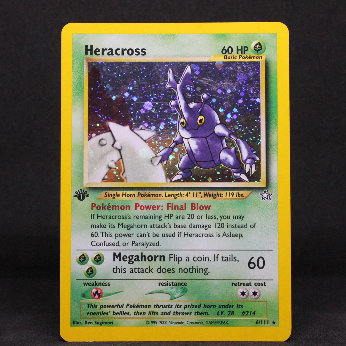 Pokémon TCG 1st Edition Holo Rare Individual Collectible Card Game