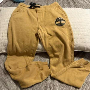 Timberland Jogger Sweatpants Youth Size M (14/16) Mustard Brownish - Picture 1 of 6