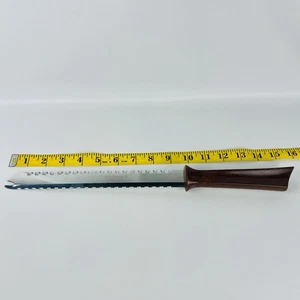 Cuchillo deshuesador de filete vintage Feemster acero inoxidable EE. UU. mármol marrón baquelita - Imagen 1 de 5