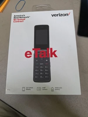 Novo telefone flip Verizon eTalk pré-pago e pós-pago - Imagem 1 de 3