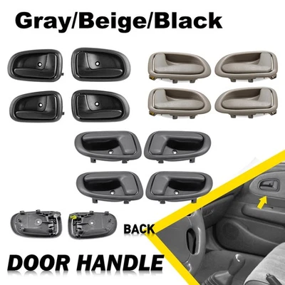 Manijas interiores de puerta grises/negras para Toyota Corolla 1993-1997 Geo Prizm Foto 1 de 4
