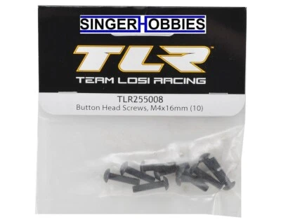 LOSI TLR255008 Racing M4x16mm Button Head Screws (10) HH - Image 1 of 2