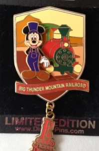 Disney Big Thunder Mountain Railroad (Mickey) Passholder E Ticket Ride Pin NEW - Picture 1 of 1