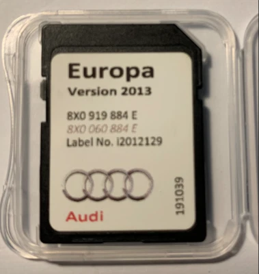 Genuine Audi A1 A6 A7 Q3 RMC Maps Sat Nav SD Card 2013 8X0919884E - Image 1 of 3