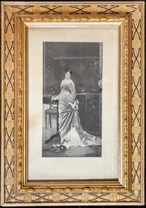 Superb Antique circa 1880 Victorian High-Style Gilt Frame with De Jonghe Print - Picture 1 of 12