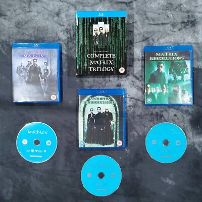 Complete Matrix Trilogy Blu-Ray Set: The Matrix, Reloaded, Revolutions (MINT) - Image 1 of 4