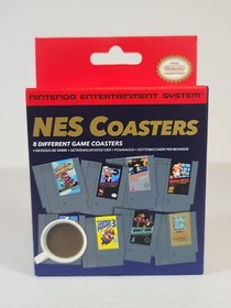 Nintendo NES Classic Video Game Cartridge Coasters Super Mario Donkey Kong Zelda