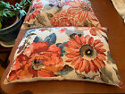 Mainstay's Pair of 2 Rectangle Throw Pillows Multi-color Floral Spring Summer